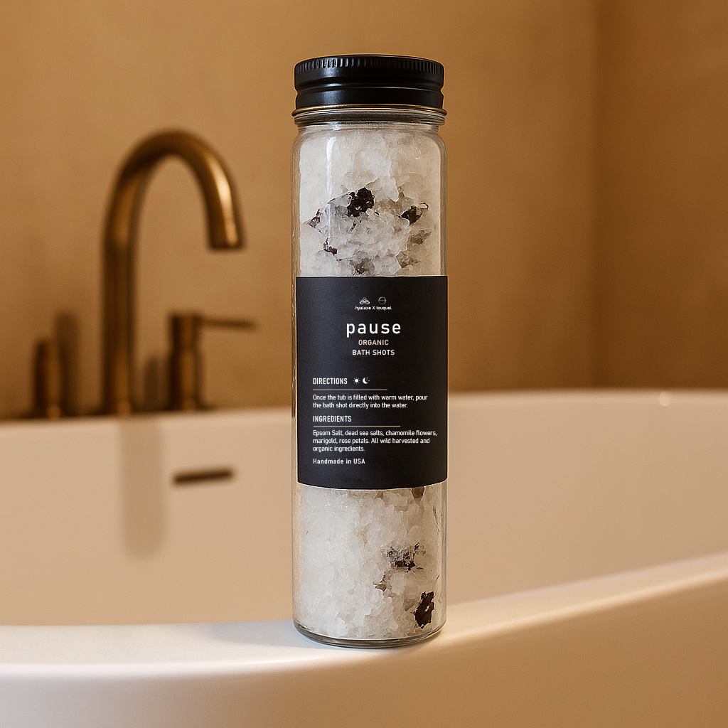 PAUSE: Botanical Indulgent bath shots for skin restoration