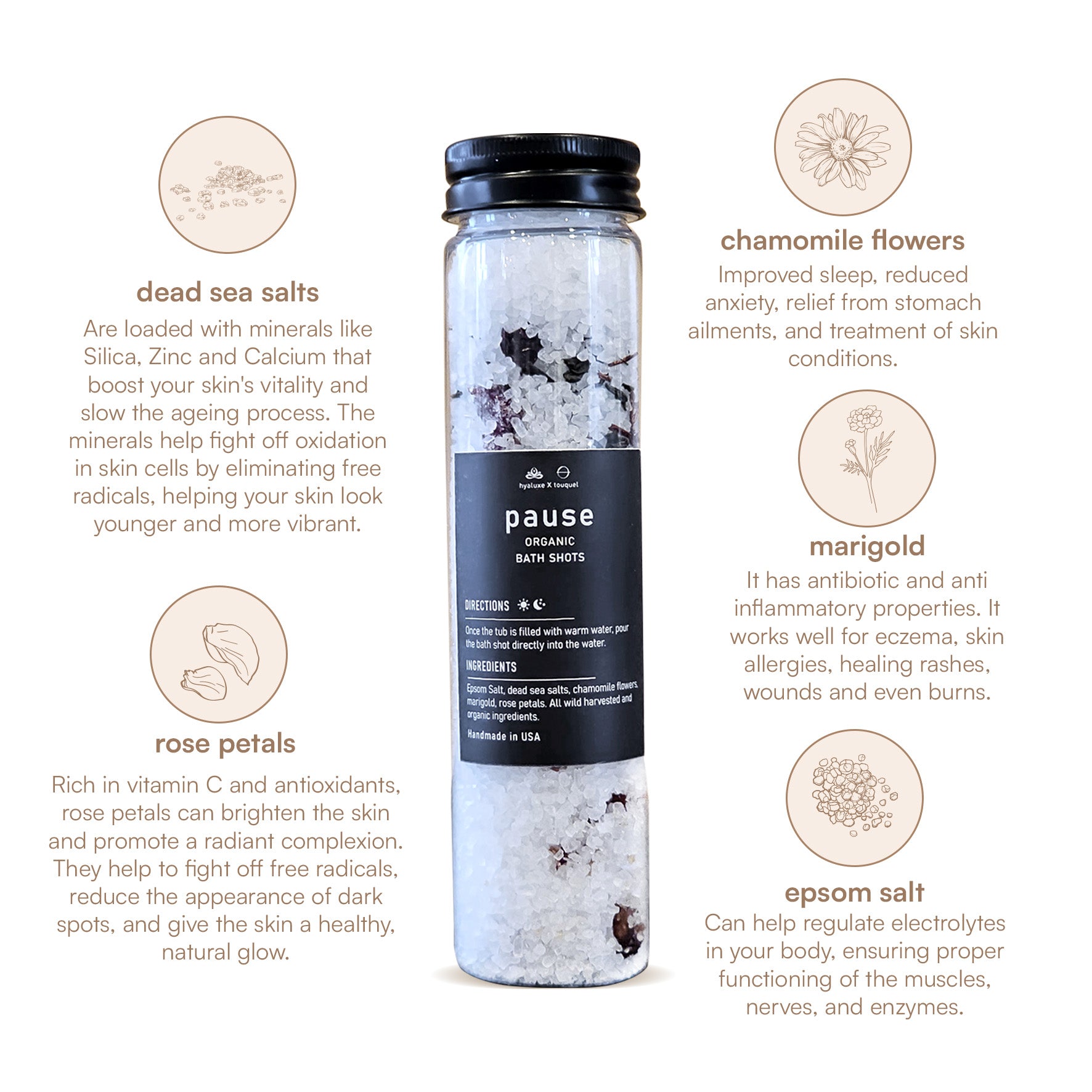 PAUSE: Botanical Indulgent bath shots for skin restoration